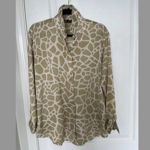 zara printed pistachio top, size US: small